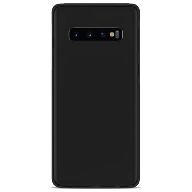 Coque silicone unie compatible Givré Noir Samsung Galaxy S10 Plus