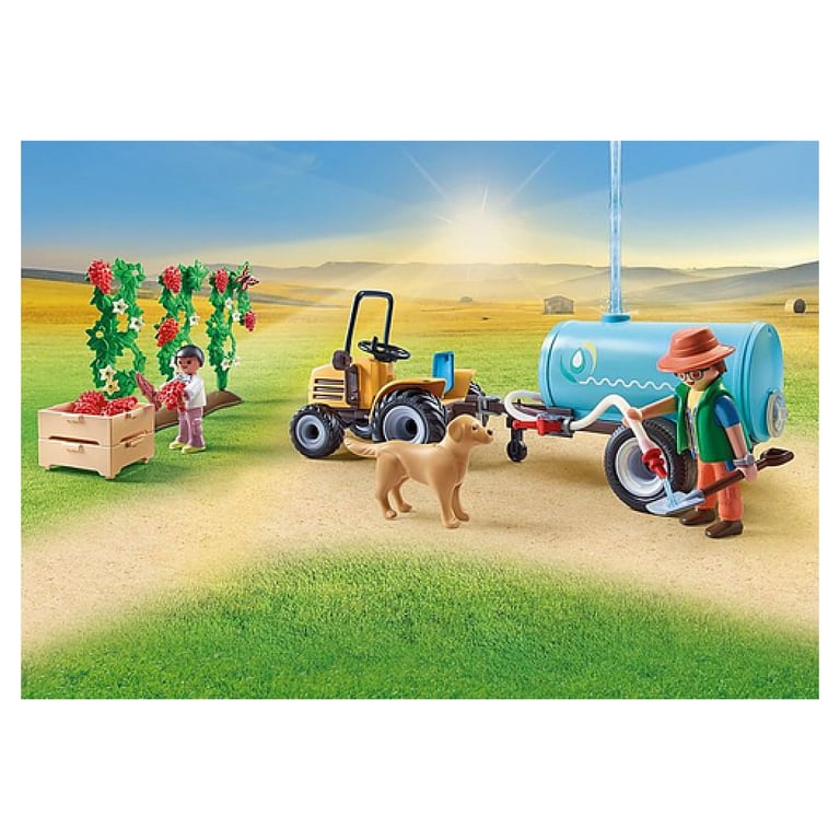 Jeux D'imitation Fermier Avec Tracteur Et Citerne Playmobil La Boite - vue 7
