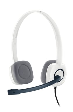 Logitech H150 Auriculares con cable Diadema Oficina/Centro de llamadas Blanco