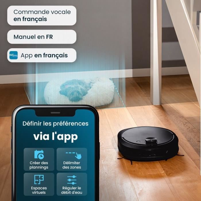 Aspirateur Robot Laveur EZICLEAN ALLINONEZ10PLUS – 240 Min, 6000 Pa - vue 6