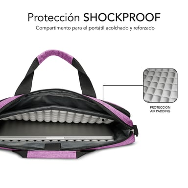 SUBBLIM SUBLB-4APLB12 bolsa para ordenadores portátiles 39,6 cm (15,6'') Bolsa Toploader Azul