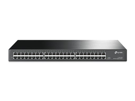 SWITCH TP-LINK TL-SG1048 48P LAN GIGABIT DESKTOP 10/100/1000Mbps RACKMOUNTABLE RJ45 CASE ACCIAIO
