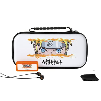 Konix Naruto Boîtier robuste Nintendo EVA (Acétate de vinyle d'éthylène) Blanc