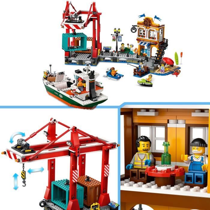Lego City Le Port Et Le Navire Marchand 60422 Lego La Boite - vue 4