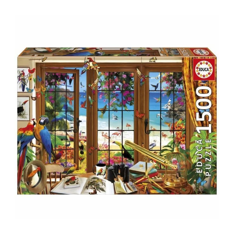 Puzzle EDUCA Fenetre de lObservateur dOiseaux 1500 pièces 85 x 60 cm Pour adultes