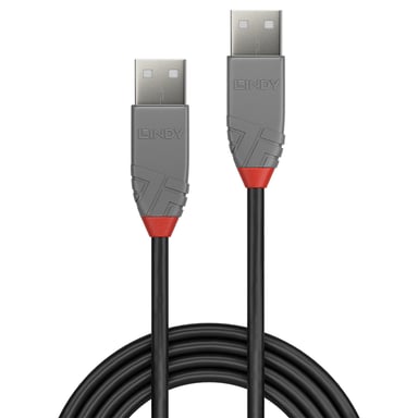 Lindy 36694 Cavo USB 2.0 3 m USB A Nero, Grigio
