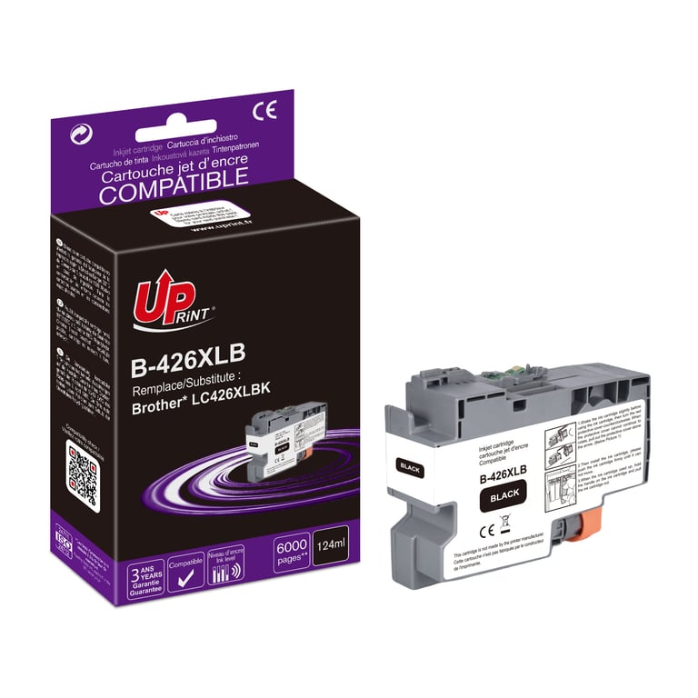 Cartouche encre UPrint compatible Brother LC426XLBK noire - Neuf