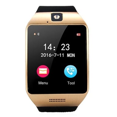 Montre Connectée Android iOs Smartwatch Bluetooth Phone Appels Anti Perte Or + SD 16Go YONIS