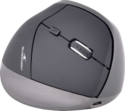 Souris sans fil Bluestork Ergonomic Mouse pour droitier (Noir)