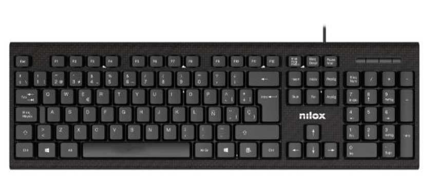 Clavier Nilox NXKME000004 – Pack Clavier et Souris Filaire QWERTY
