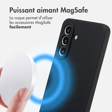 imoshion Coque Couleur avec MagSafe pour Samsung Galaxy A56 - Noir