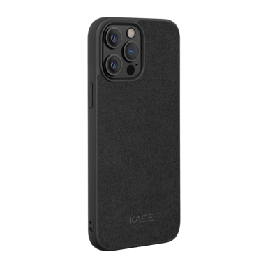 Cover in pelle scamosciata Alcantara per Apple iPhone 13 Pro Max, nero notte