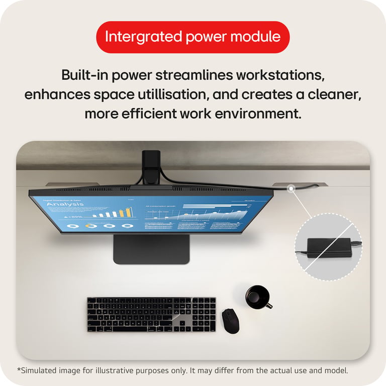 LG 24BA850 B.AEK écran plat de PC 60 5 cm 23.8 1920 x 1080 pixels Full HD Neuf - vue 2