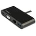 StarTech.com Adattatore multiporta USB-C - Dock mini USB-C con uscita video VGA 1080p - Power Delivery Passthrough 60W - USB 3.1 Gen 1 Type-A 5Gbps, Gigabit Ethernet - Docking station