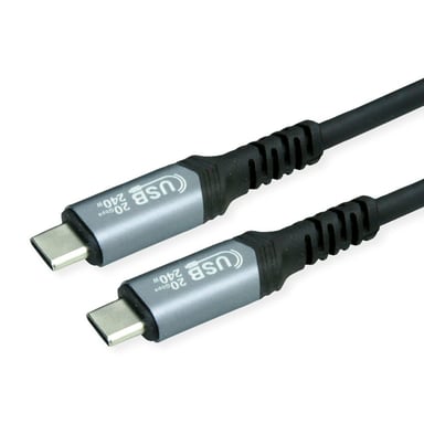 VALUE 11.99.9087 cavo USB USB4 Gen 2x2 2 m USB C Nero