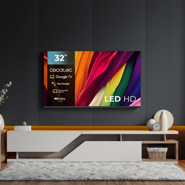 Cecotec Téléviseur LED 82cm Smart TV A4 Series ALH40032 32 Pouces Résolution HD Système d'Exploitation Google Chromecast Google Voice Assistant Système Audio Dolby et ROM - vue 3