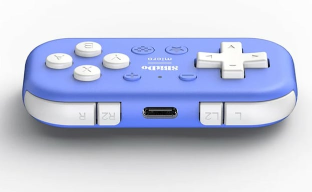 8Bitdo Micro Joystick USB blu Android, Nintendo Switch, PC, iOS