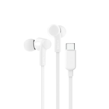 Belkin SoundForm Cuffie cablate Musica/Giornate USB Type-C Bianco