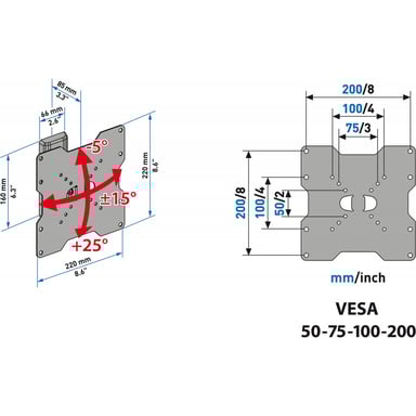 Meliconi FLATSTYLE ETR 200 101,6 cm (40'') Gris