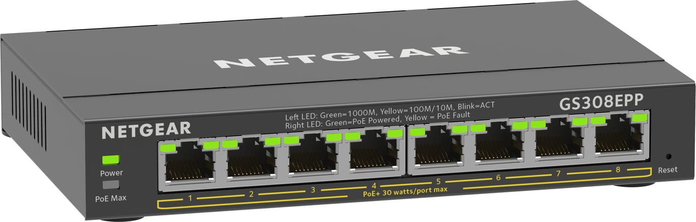 Netgear GS308EPP - vue 3