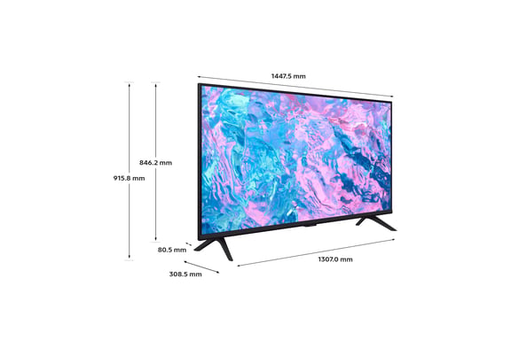 Samsung Series 7 TV Crystal UHD 65'' 65CU7025 2023, 4K, Smart TV