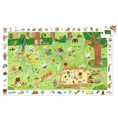 Puzzle de observación de 35 piezas: Little Friends Square