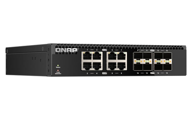 QNAP QSW-3216R-8S8T Switch di rete Ethernet 10G L2 non gestito (100/1000/10000) Nero