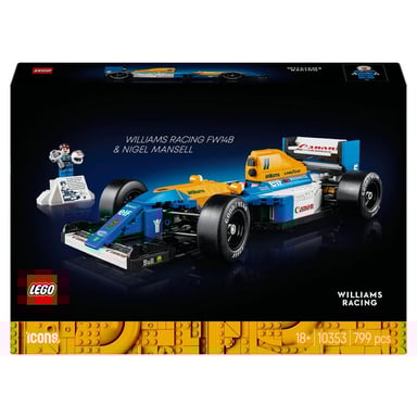 LEGO® Icons Williams Racing FW14B e mini-figurina di Nigel Mansell - 10353