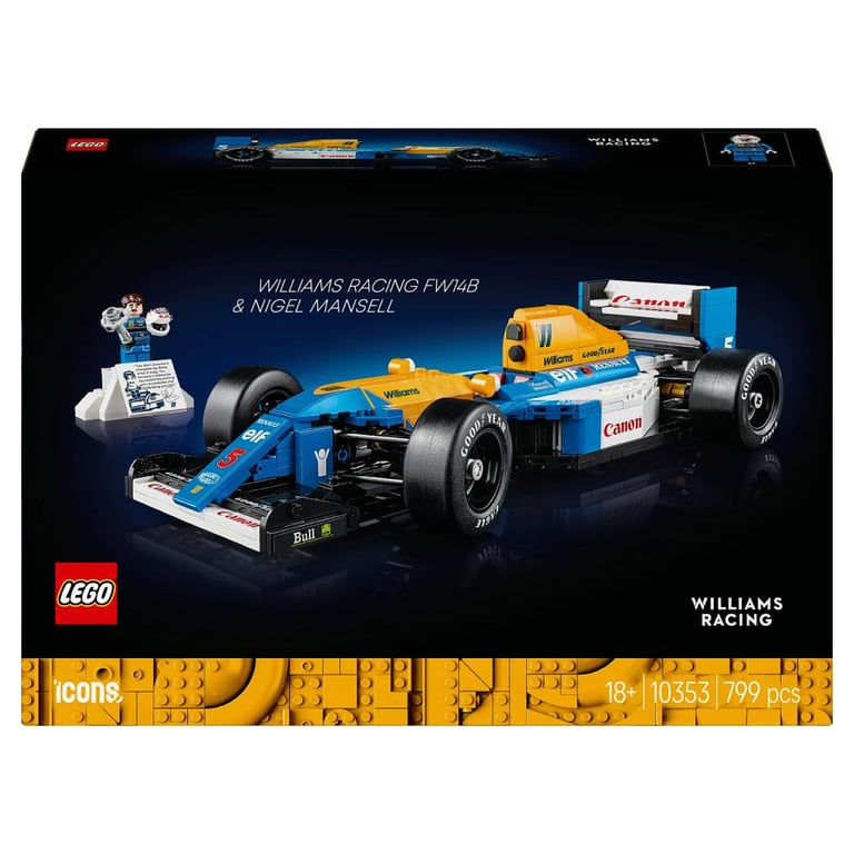 Modèle LEGO Icons Williams Racing FW14B et minifigurine de Nigel Mansell - 10353 - Neuf