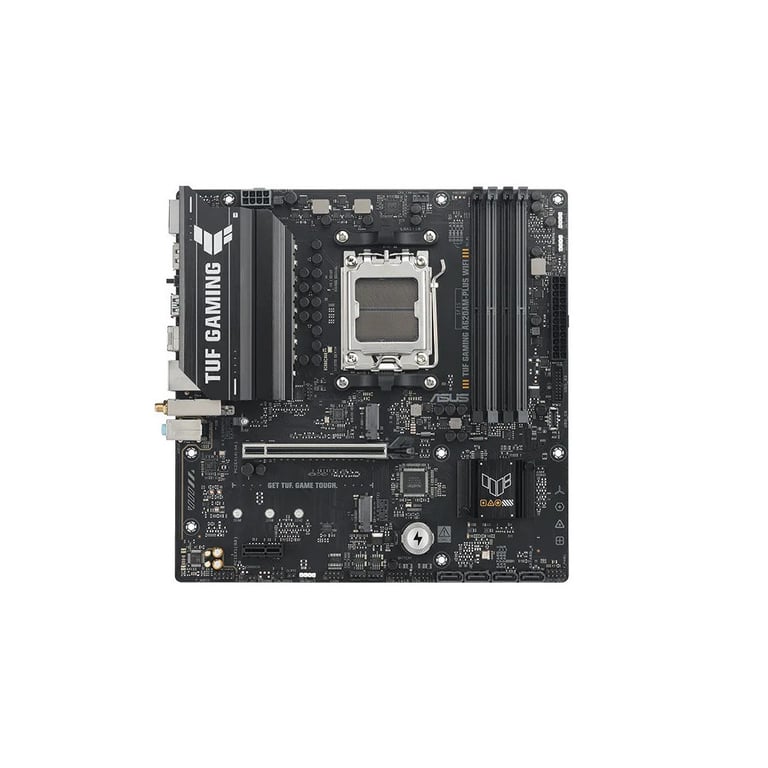 ASUS TUF GAMING A620AM PLUS WIFI Carte mère micro ATX Socket AM5 AMD A620A Chipset USB 3.2 Gen 1 USB C 3.2 Gen 1 USB 3.2 Gen 2 2.5 Gigabit LAN Wi Fi 6 Bluetooth carte graphique... - vue 4