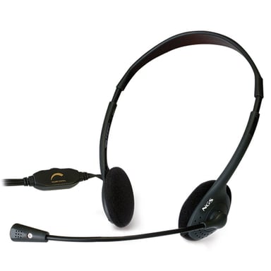 NGS MS103 Auricular con cable Diadema Llamada/Música Negro