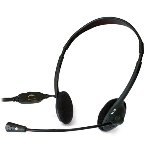 NGS MS103 écouteur/casque Avec fil Arceau Appels/Musique Noir - Neuf