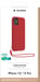 Coque iPhone 12 / 12 Pro Silicone + dragonne assortie Rouge Bigben