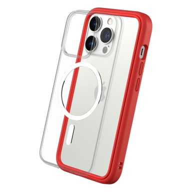 RHINOSHIELD Coque modulaire Mod NX Compatible avec MagSafe pour [iPhone 13 Pro Max] Force magnétique supérieure, Personnalisable. Absorbe Les impacts des Chutes de 3.5 mètres - Rouge
