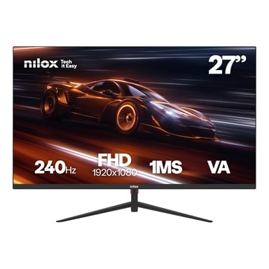 Nilox MONITOR 27 GAMING FHD 240HZ écran plat de PC 68,6 cm (27 ) 1920 x 1080 pixels Full HD LCD Noir - Neuf