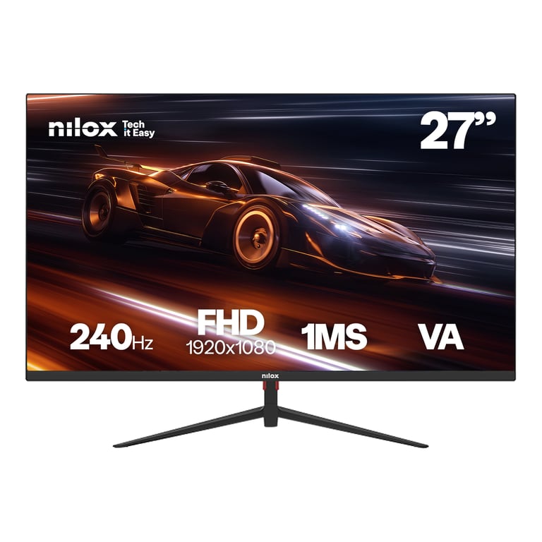 Nilox MONITOR 27 GAMING FHD 240HZ écran plat de PC 68,6 cm (27 ) 1920 x 1080 pixels Full HD LCD Noir - Neuf