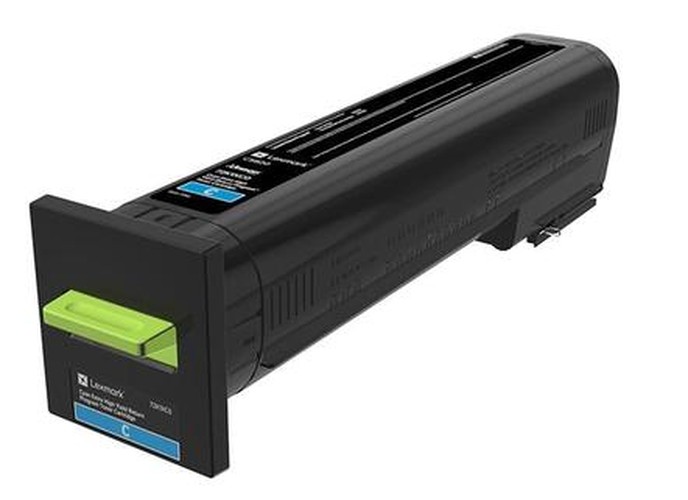 Lexmark À rendement extrêmement élevé cyan original cartouche de toner LCCP LRP pour Lexmark CS820de CS820dte CS820dtfe