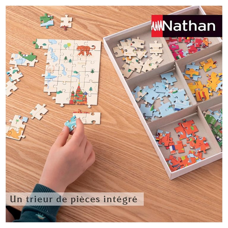 Nathan Puzzle carte du monde 250 pièces - vue 3