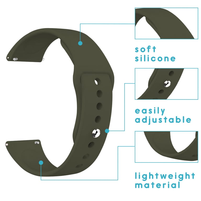 Bracelet Amazfit GTS / BIP 20mm Silicone - vue 6
