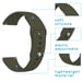 imoshion Bracelet silicone pour l'Amazfit GTS / BIP - Vert foncé