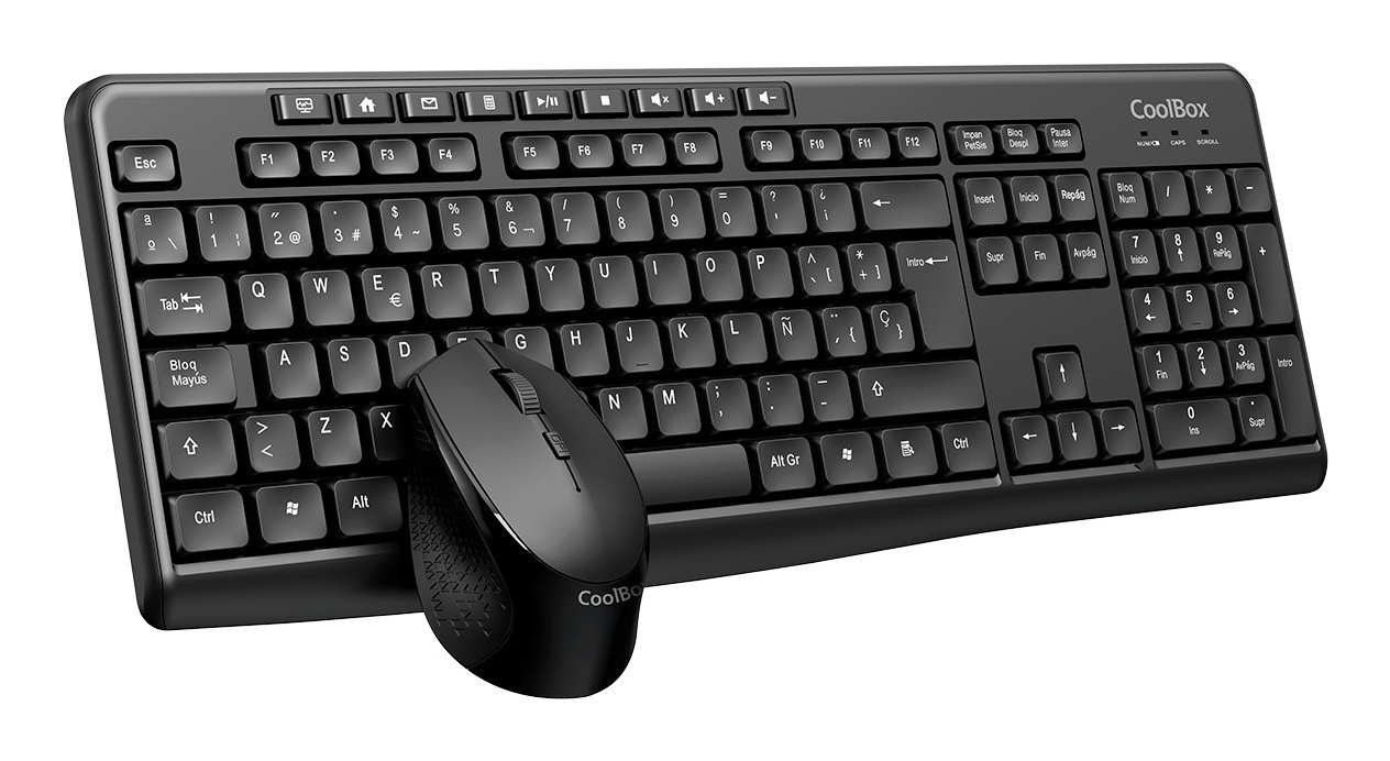 CoolBox COO KTR clavier incluse maisonbureau RF sans fil QWERTY Espagnole Neuf
