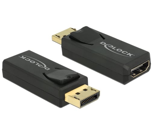 DeLOCK 65571 adattatore per inversione del genere dei cavi Displayport 1.2 HDMI Nero (Delock 4K Passive - videoadapter)