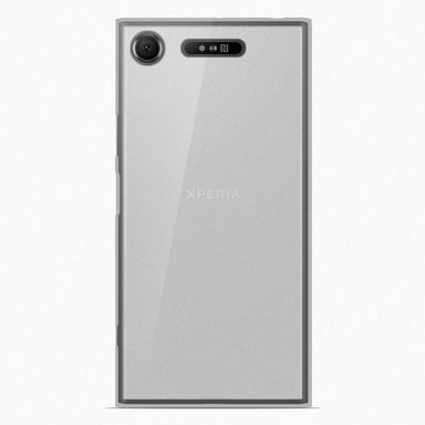 Coque silicone unie compatible Givré Blanc Sony Xperia XZ1