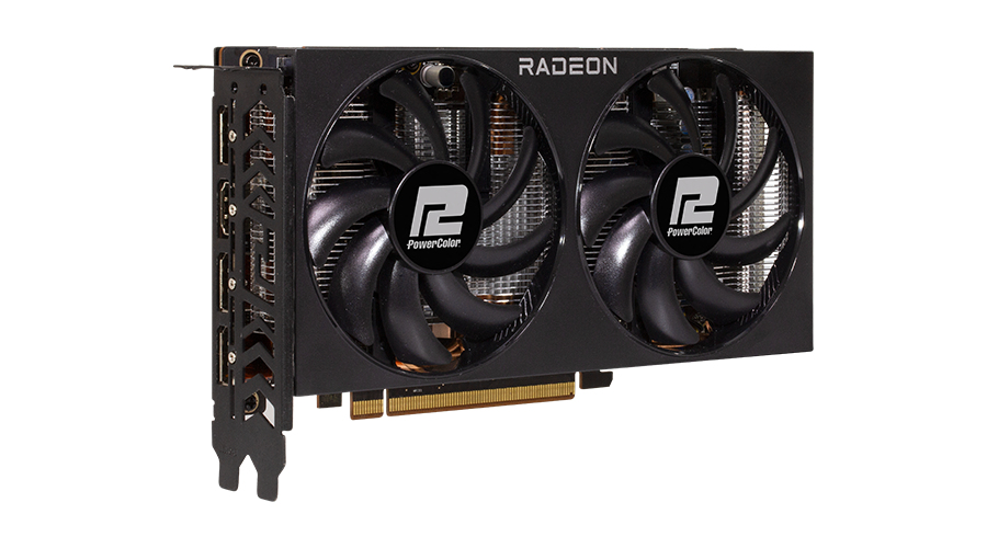 PowerColor RX 7600 8G F AMD Radeon RX 7600 8 Go GDDR6 Neuf - vue 3