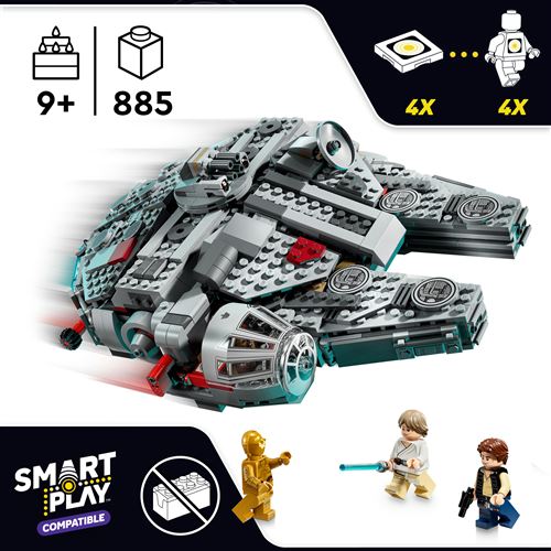 LEGO® Star Wars™ SMART Play : Faucon Millenium Set Compatible - vue 6