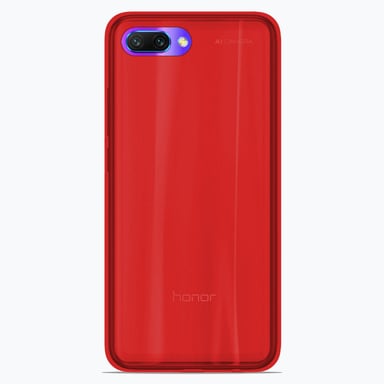 Coque silicone unie compatible Givré Rouge Huawei Honor 10