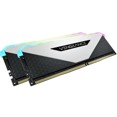 Corsair VENGEANCE® RGB RT Blanc Kit 16 Go (2 x 8 Go) DDR4 3200 MHz C16