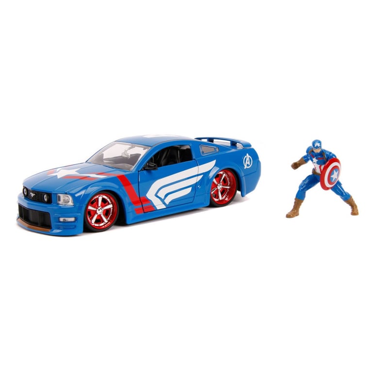 Simba - Avengers Captain America with Car 1:24 253225007 - Neuf