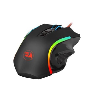 Redragon GRIFFIN Gamer Mouse (M607) 8 botones, 7200 DPI, óptico, USB con cable, retroiluminación LED
