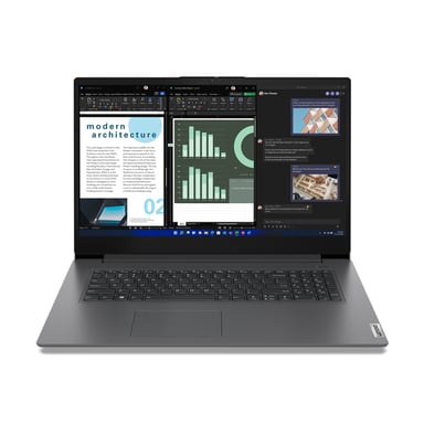 Lenovo V17 G4 IRU Intel® Core™ i7 i7-13620H Ordinateur portable 43,9 cm (17.3'') Full HD 16 Go DDR4-SDRAM 512 Go SSD Wi-Fi 6 (802.11ax) Windows 11 Pro Allemand Gris
